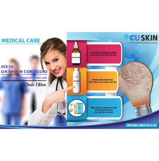 Bộ sản phẩm điều trị da nhiễm Corticoid